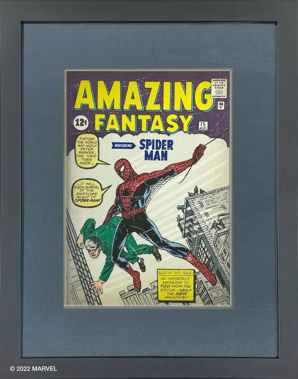 スパイダーマン 浮世絵木版画『1962 Amazing Fantasy #15』