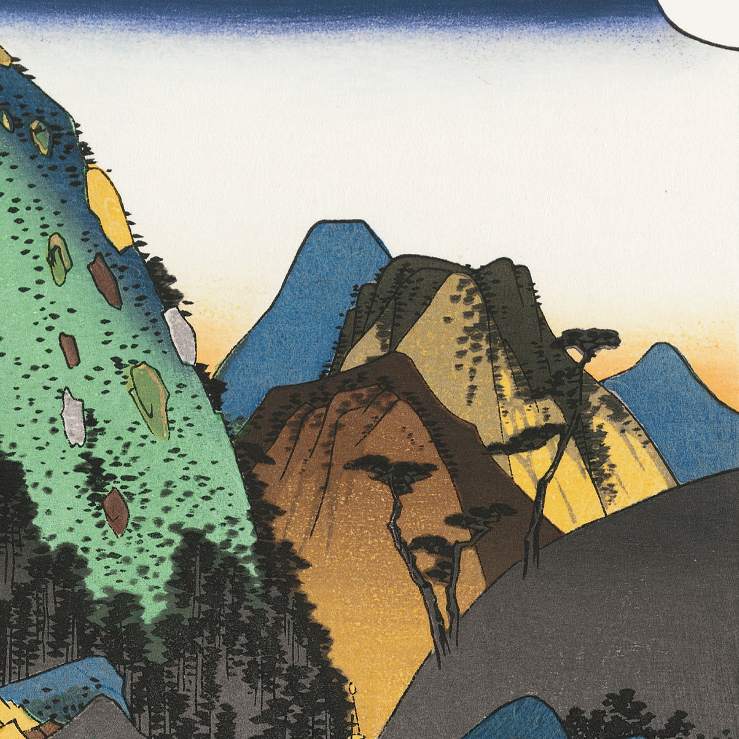 歌川広重「東海道五十三次 箱根 湖水図」浮世絵木版画｜浮世絵工房