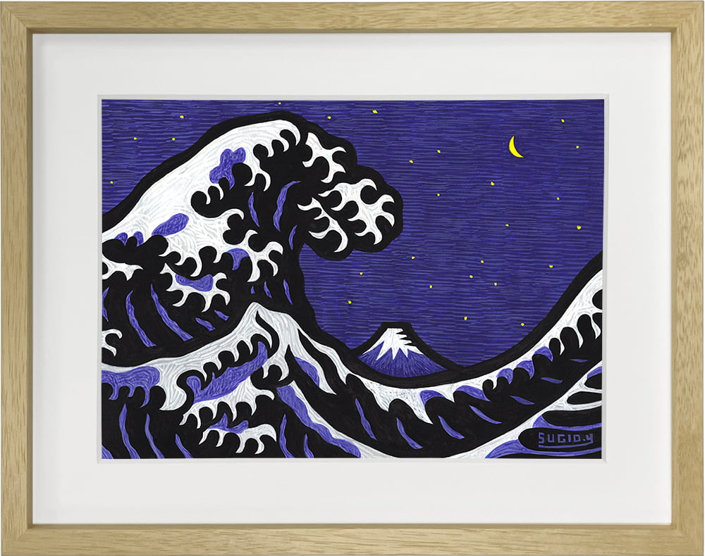 源氏絵と浮世絵「月夜」