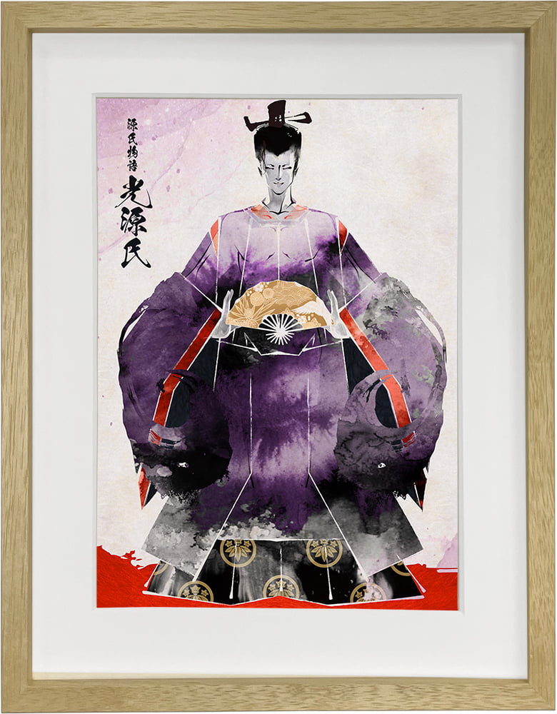 源氏絵と浮世絵「光源氏 肖像画」