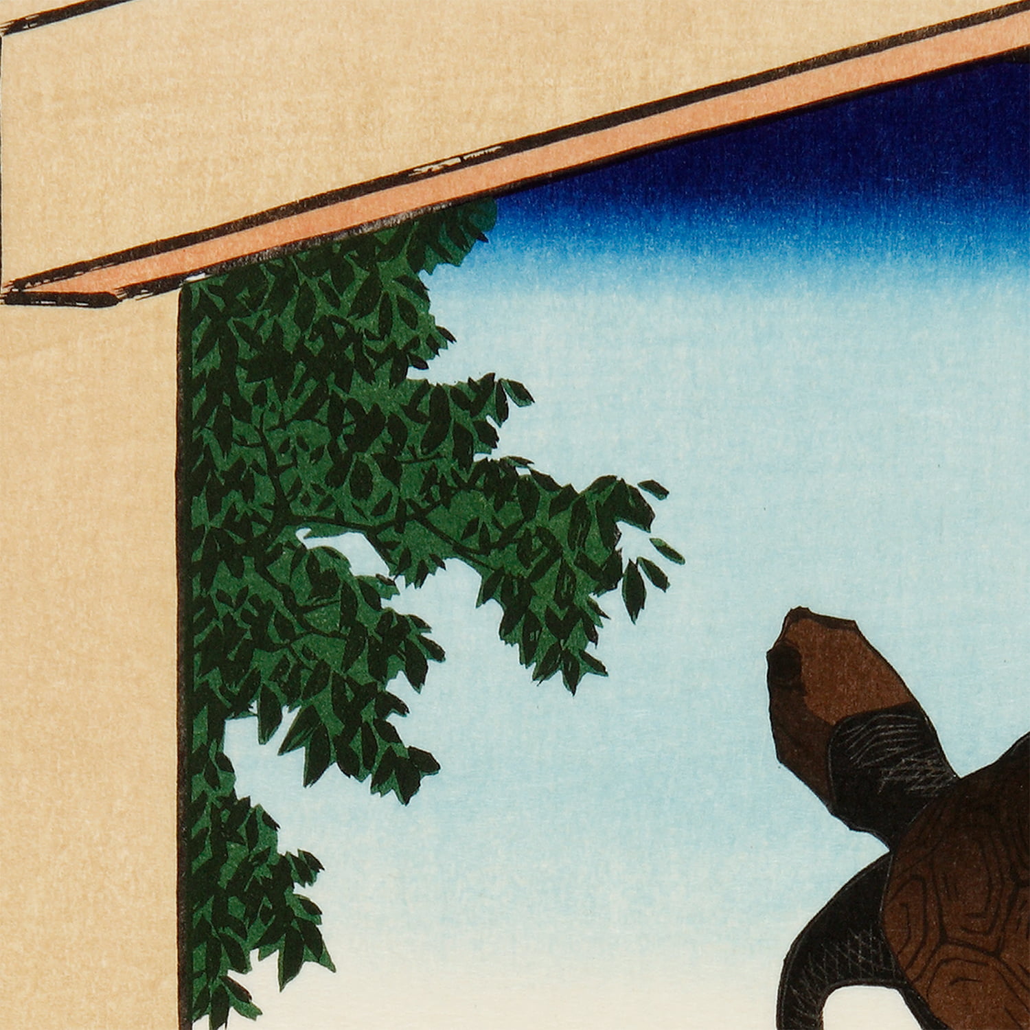 浮世絵、ジャンク品、掛け軸はずし、稀版画江戸名所風景(隅田川）初代歌川広重画 歌川広重「名所江戸百景 深川万年橋」浮世絵木版画｜浮世絵工房