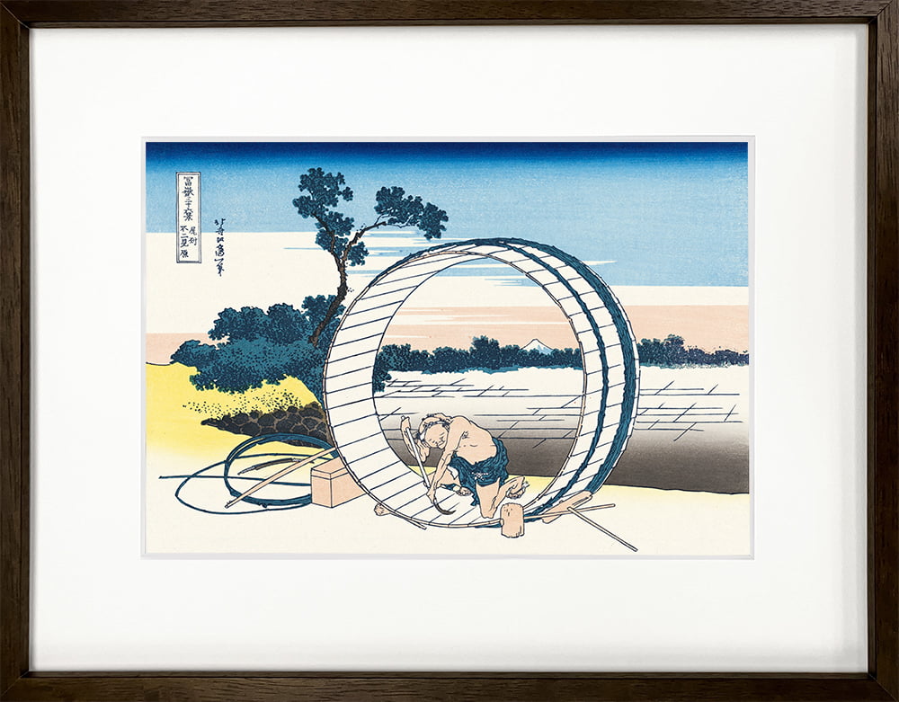 葛飾北斎「富嶽三十六景 尾州不二見原」浮世絵木版画