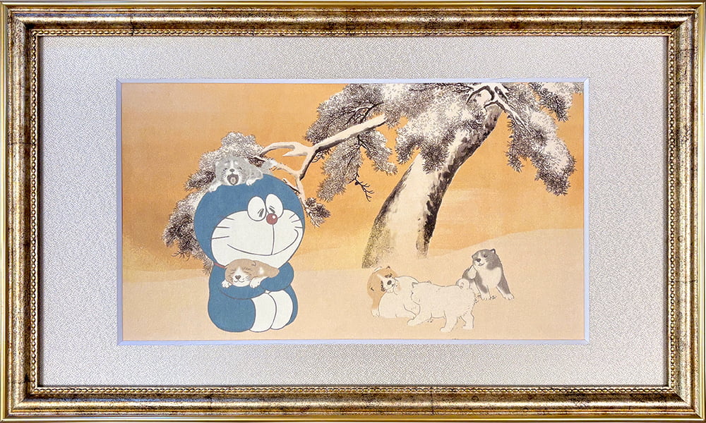 『映画ドラえもん のび太の絵世界物語』名画ジークレー版画「仔犬図」