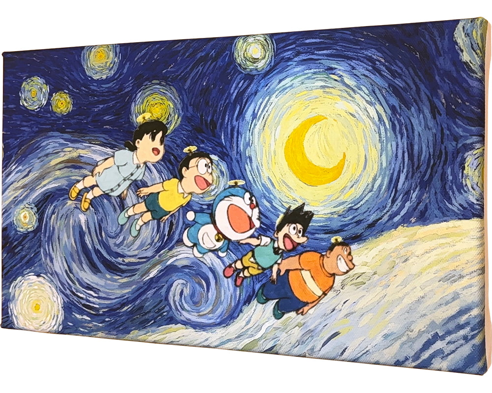 『映画ドラえもん のび太の絵世界物語』名画ファブリックボード「星月夜」
