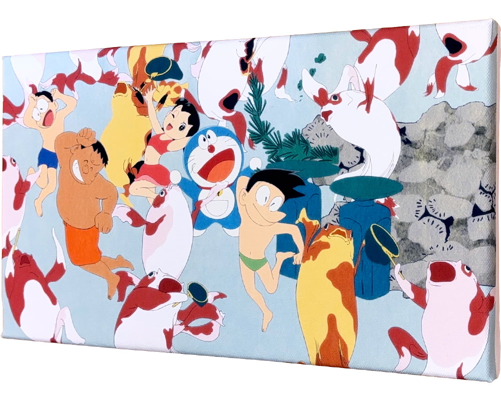 『映画ドラえもん のび太の絵世界物語』名画ファブリックボード「金魚づくし」