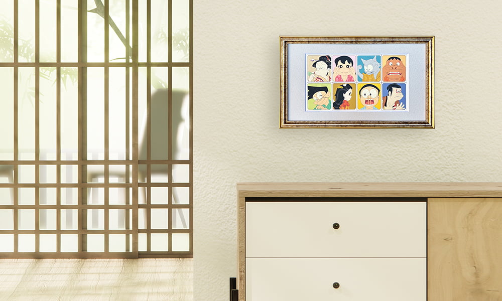 『映画ドラえもん のび太の絵世界物語』名画ジークレー版画「オマージュ集合」を飾ったイメージ写真