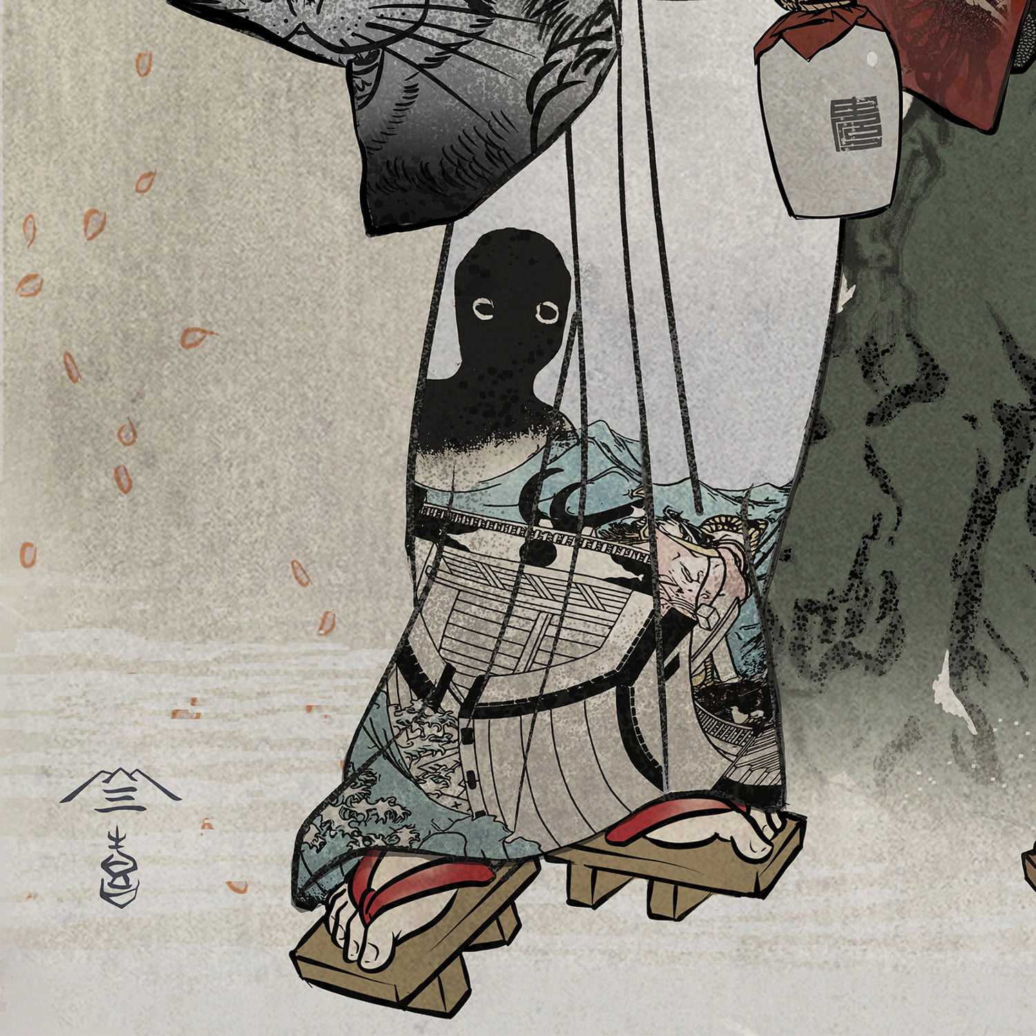 ゲゲゲの謎 浮世絵 水木 鬼太郎の父 ゲ謎」鬼太郎の父と水木の友情描いた一枚も！アニメ第6期も題材