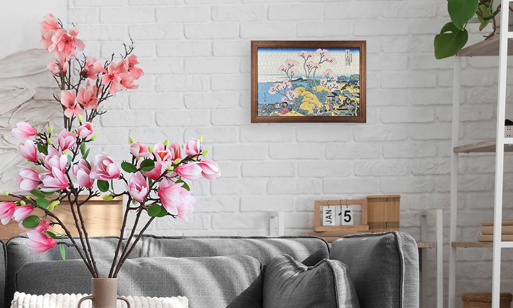 ドラえもん 浮世絵・越前和紙パズル「富嶽三十六景 東海道品川御殿山の