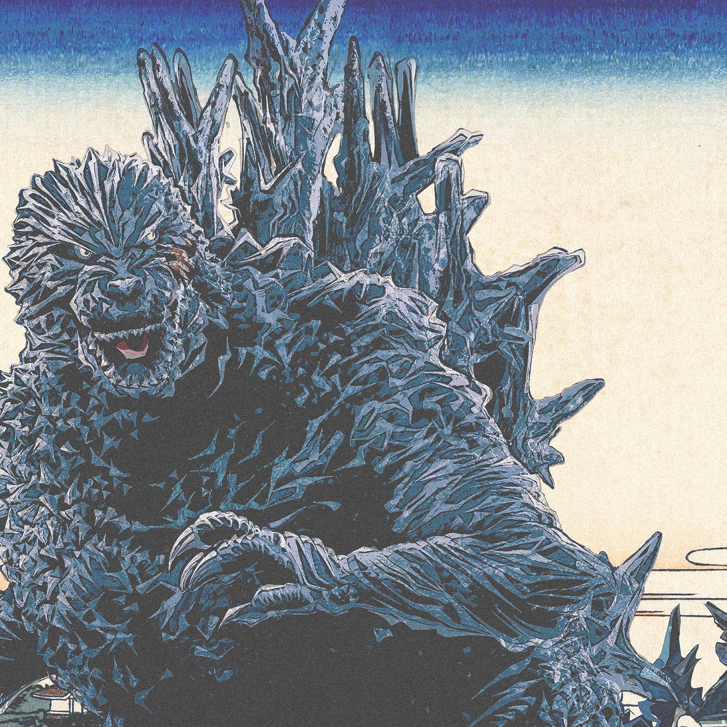 ゴジラ浮世絵 ジークレー版画「富嶽三十六景 江戸日本橋」｜浮世絵工房