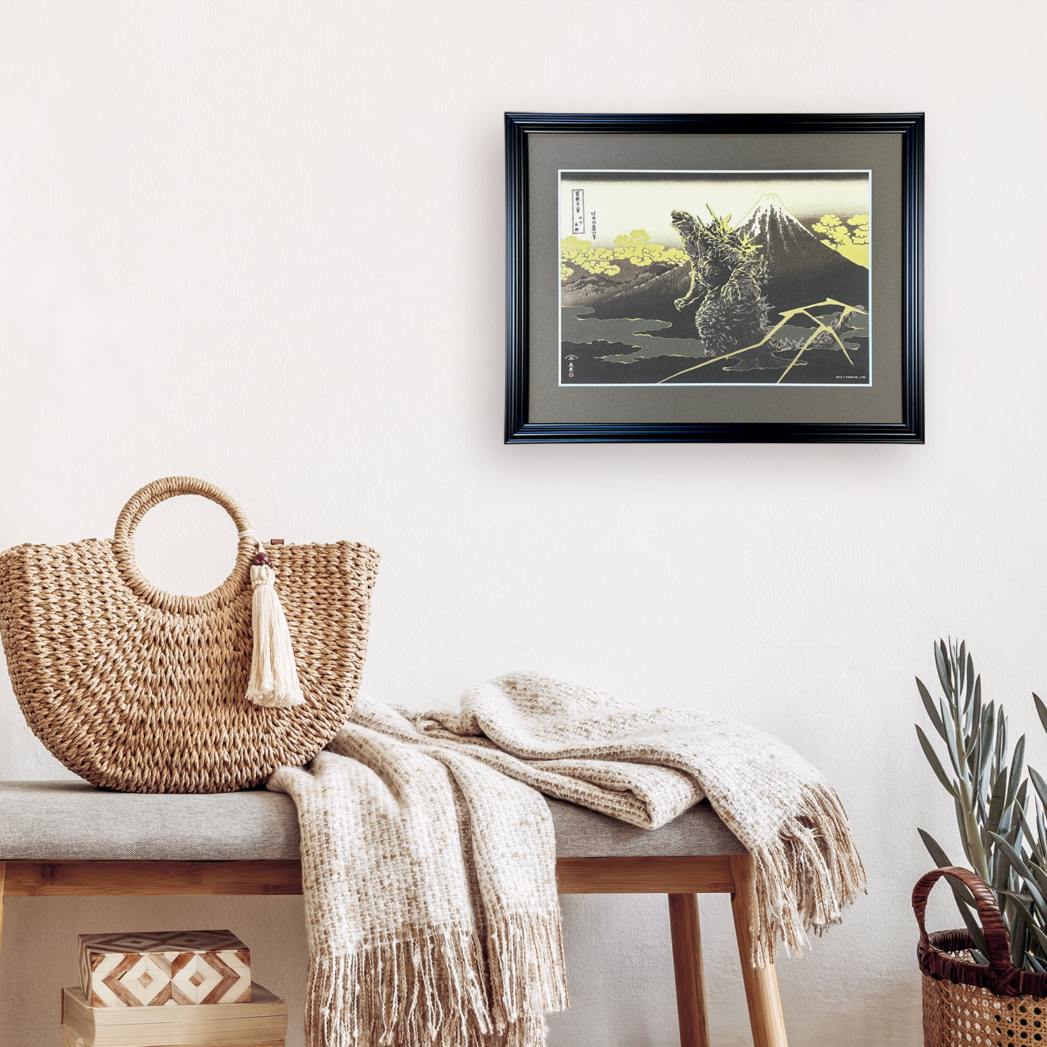 ゴジラ浮世絵 ジークレー版画「富嶽三十六景 山下白雨」｜浮世絵工房