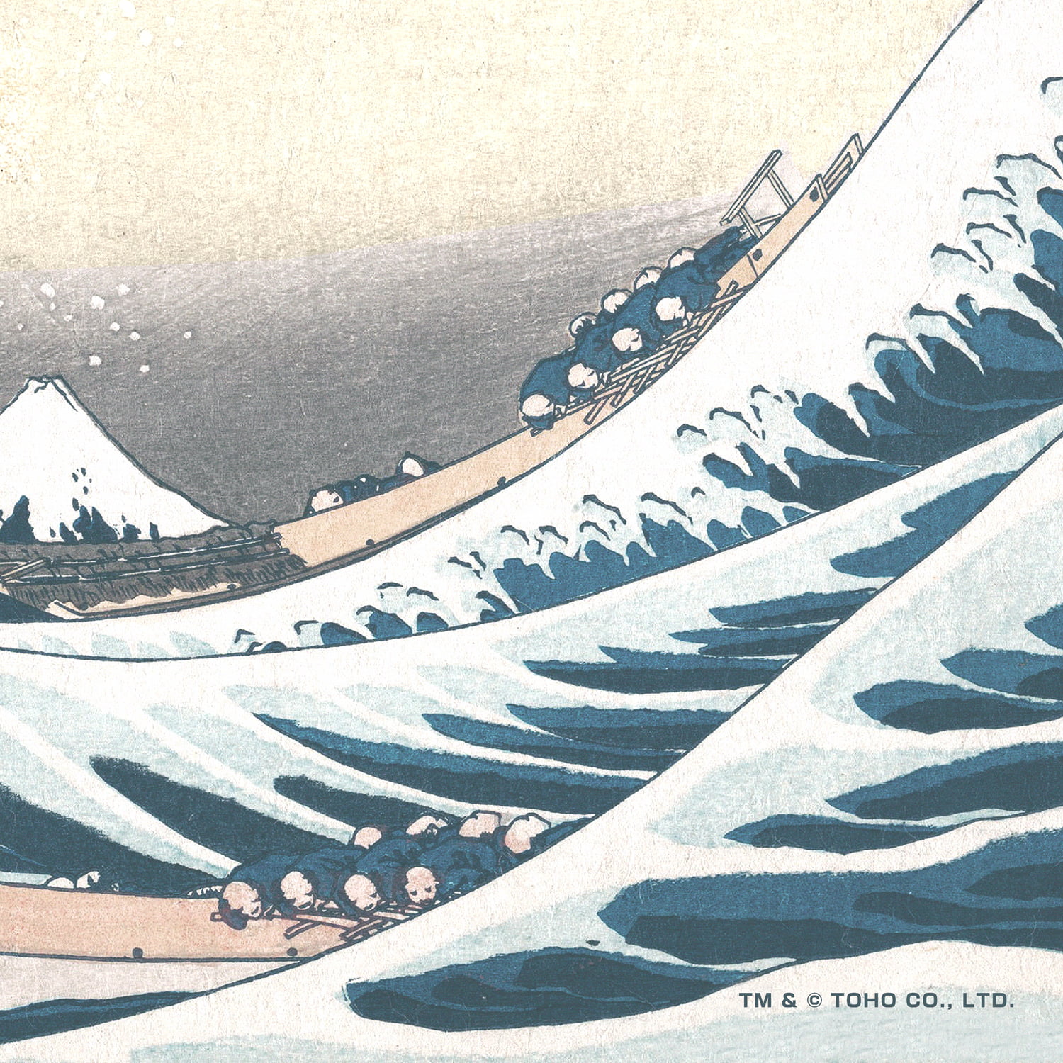 ゴジラ浮世絵 ジークレー版画「富嶽三十六景 神奈川沖浪裏」｜浮世絵工房