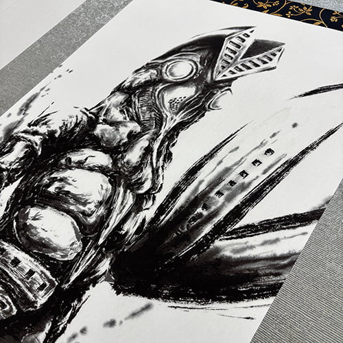 ウルトラマンシリーズ60周年記念掛軸「バルタン星人 掛軸」｜浮世絵工房