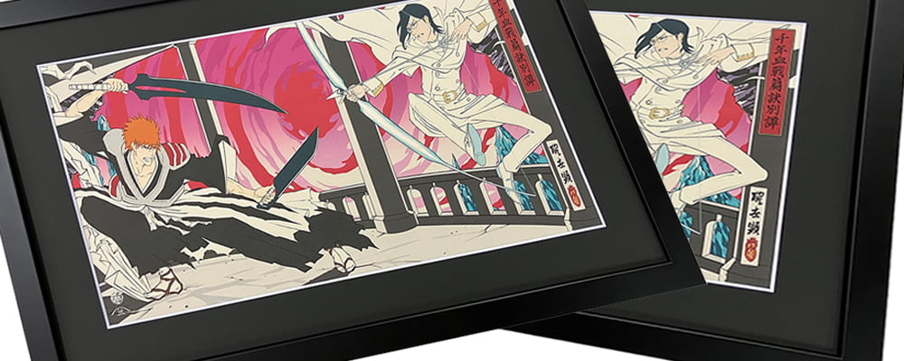 BLEACH浮世絵に合わせた専用マットと額