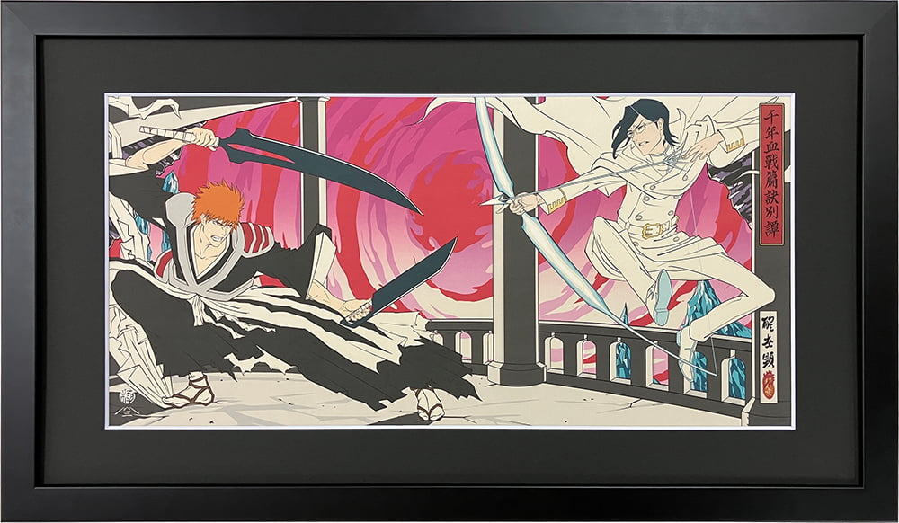 BLEACH 浮世絵版画 千年血戦篇訣別譚「千年血戰篇訣別譚之内 黒刃白弓相対之図」