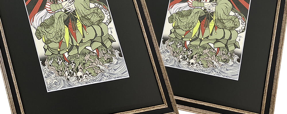 FGO浮世絵「蘆屋道満」に合わせた専用マットと額