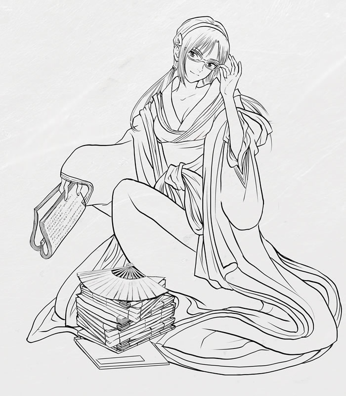 墨線の描画のイメージ写真